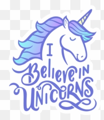 I Believe In Unicorns Sticker - Sticker Mania Believe In Unicorn Stickers Emoji,Unicorn Face Emoji