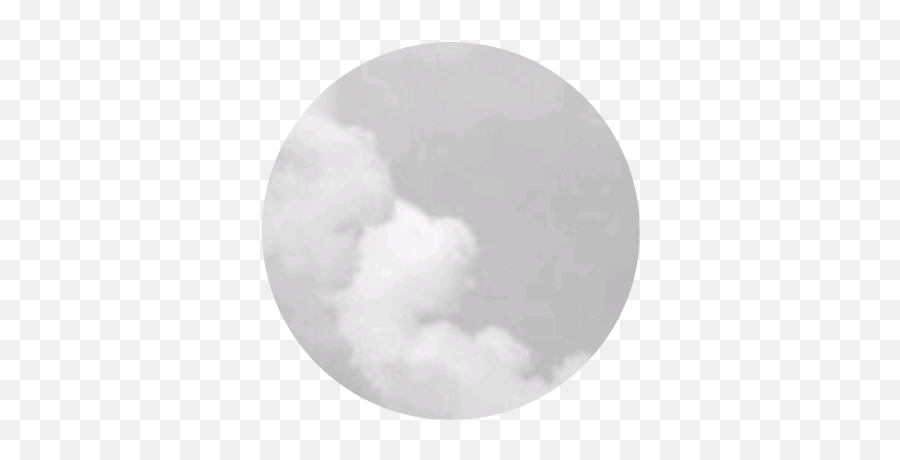 Cloud Smoke White Grey Puff Sticker - Aesthetic Cloud Circle Transparent Emoji,Puff Of Smoke Emoji