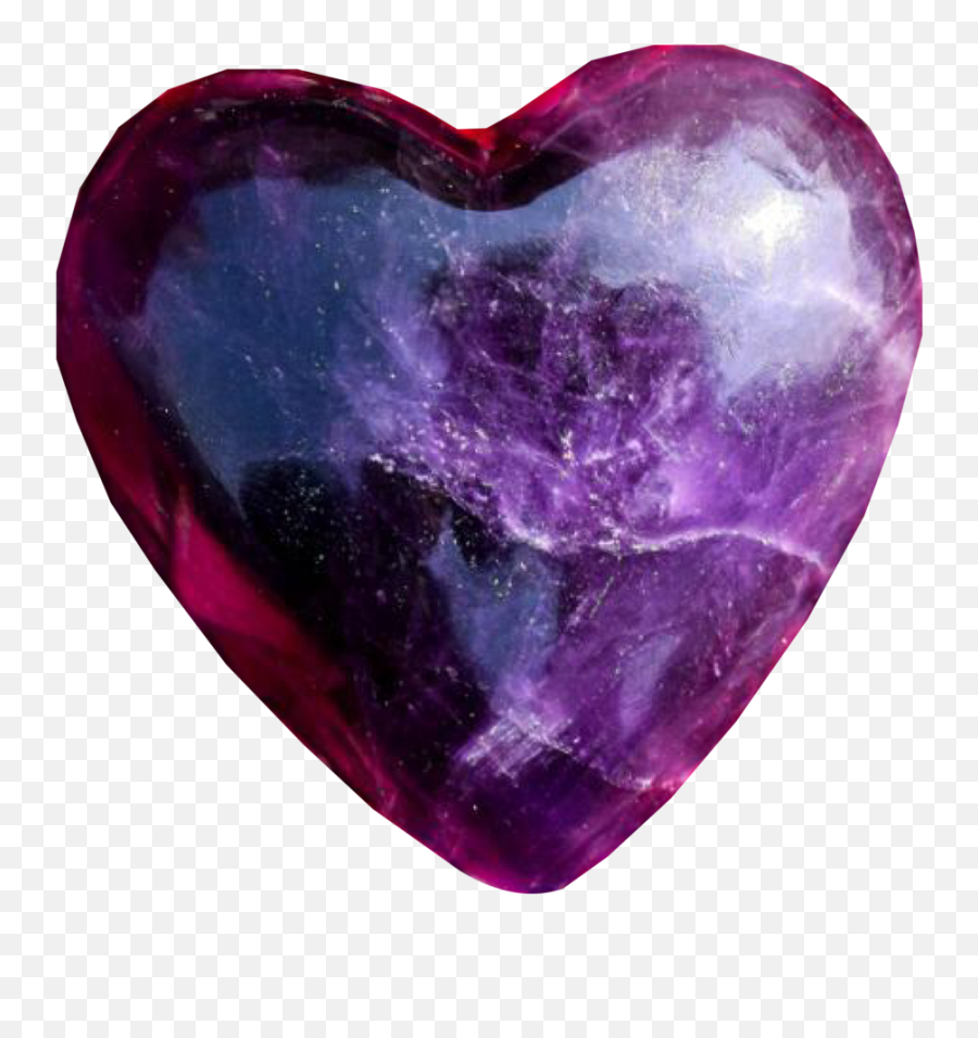 Amethyst Heart Emoji,Purple Heartt Emoji