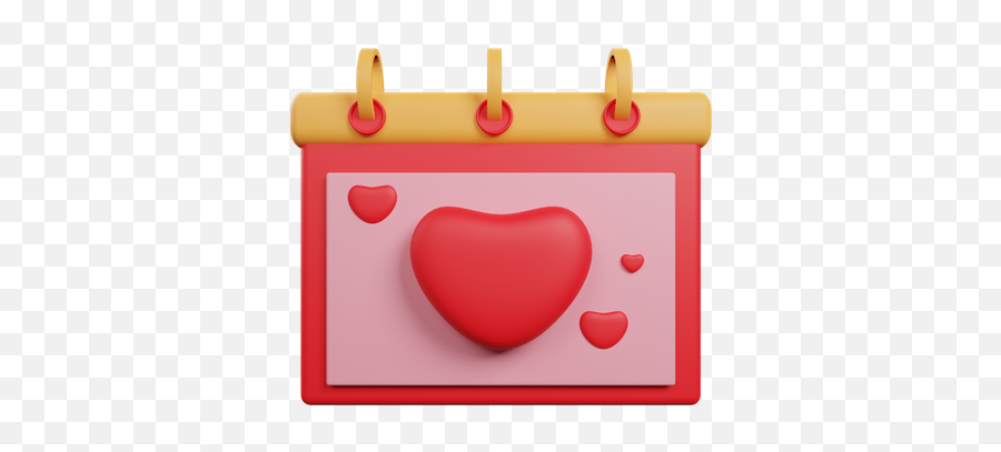 Premium Valentine Day 3d Illustration Download In Png Obj Emoji,Valentine Word Format Emoji