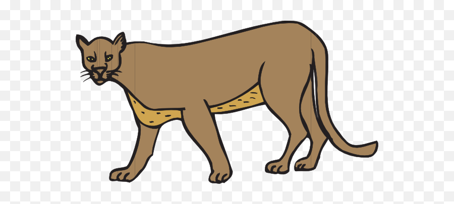 Animals Live In Zoo Clipart - Cougar Clipart Emoji,Wsu Cougar Emoji