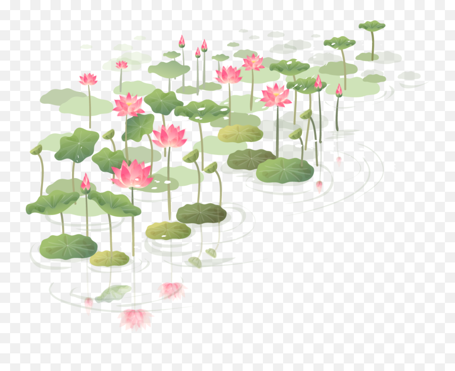 Lilypad Sticker - Water Lillies Water Colour Emoji,Lily Pad Emoji
