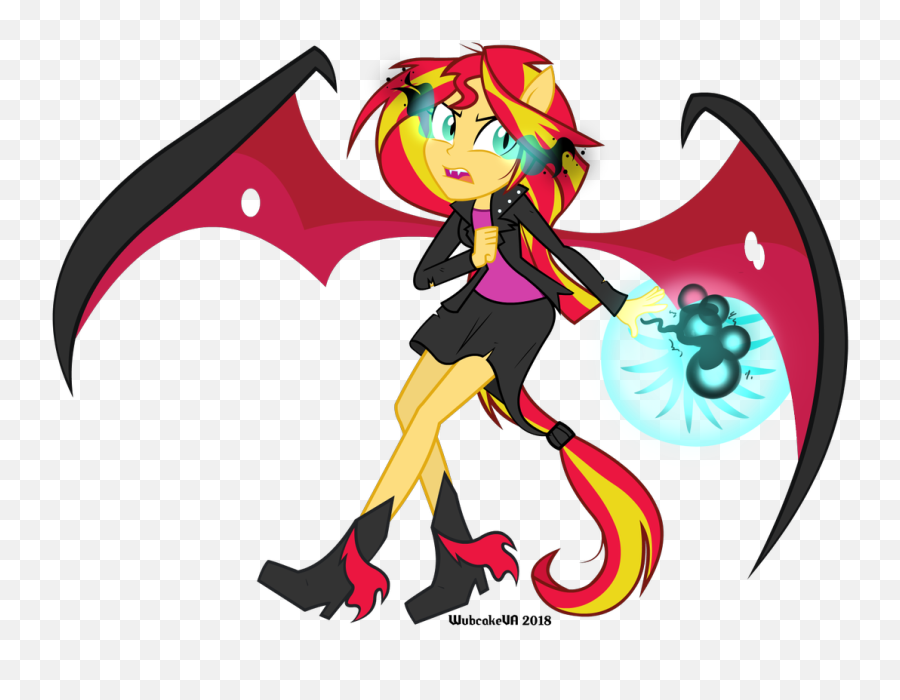 Demon Clipart Turmoil Demon Turmoil Transparent Free For - My Little Pony Equestria Girl Sunset Shimmer Demon Emoji,Spinel Emoji