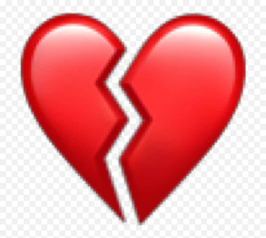 Heartbroken Emoji Heart Red Sticker - Vertical,Heartbreak Emoji Transparent