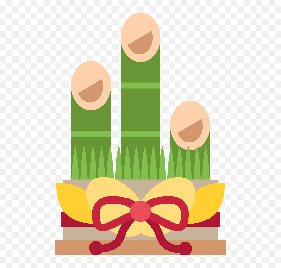 Pino Clipart - Transparent Kadomatsu Emoji,Decoracion De Emoji