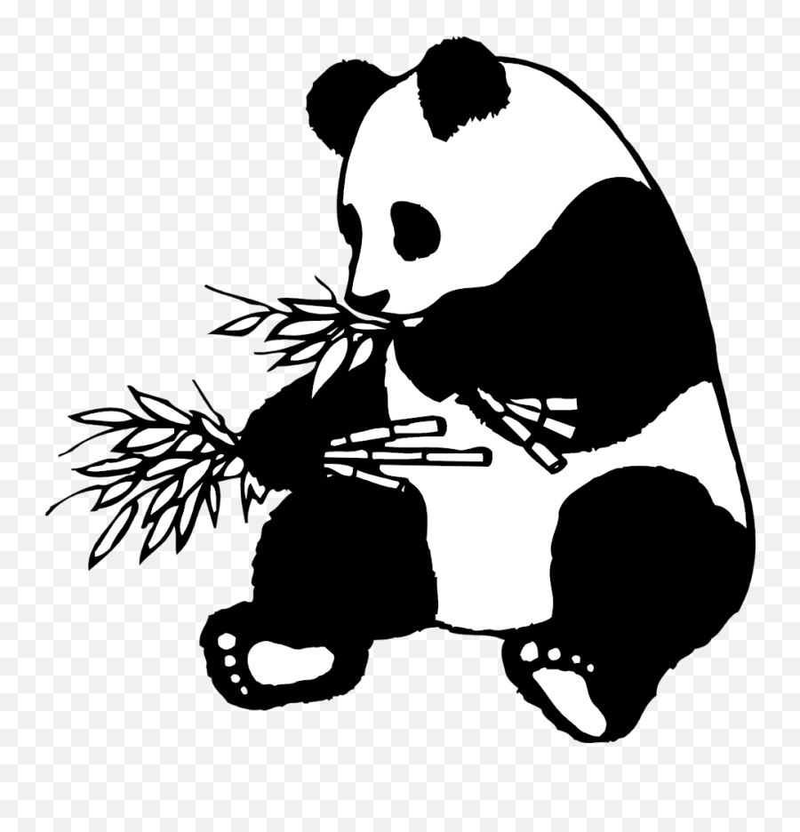 Clipart Lucu Png - Drawing Black And White Panda Emoji,Gambar Emoticon Bergerak Lucu