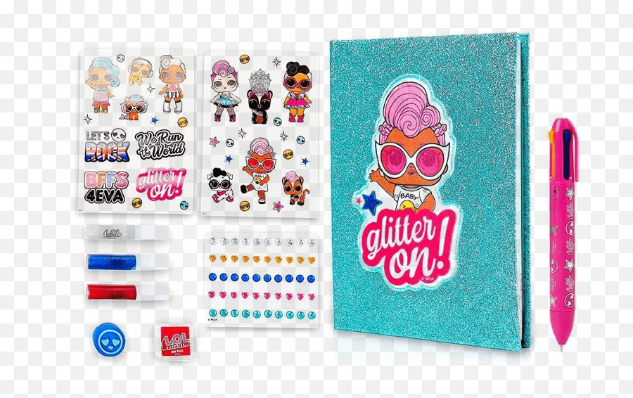 Brokatowy Pamitnik Lol Suprise Notatnik Dugopis Art - Lol Surprise Diary Of Decoration Kits Emoji,Poduszki Emoji Sklep