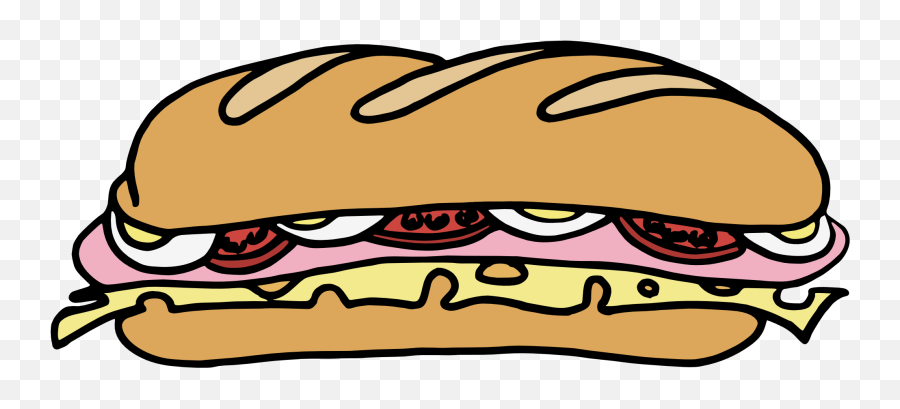 Library Of Banner Black And White Download Of Fish Sandwich - Sub Sandwich Clipart Emoji,Burger Emoji Transparent Background