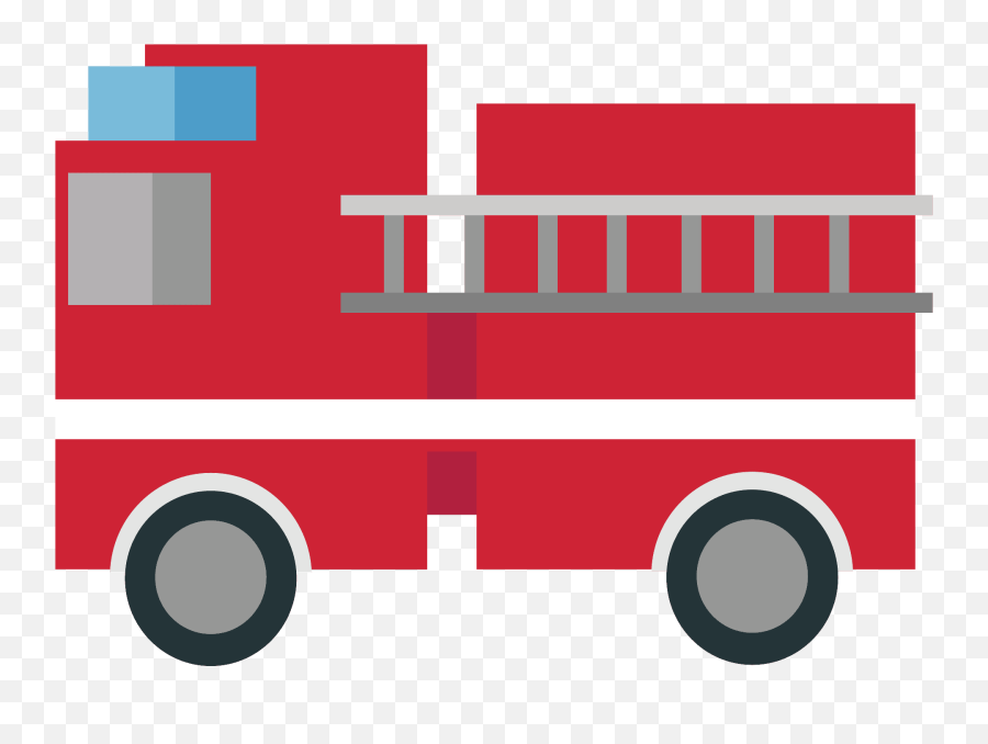Fire Engine Emoji Clipart - Commercial Vehicle,Firetruck Emoji