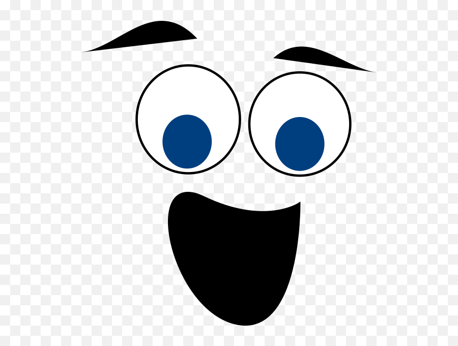 Blue Eyed Happy Face Clip Art At Clkercom - Vector Clip Art Dot Emoji,Emoticon Owl Eyes