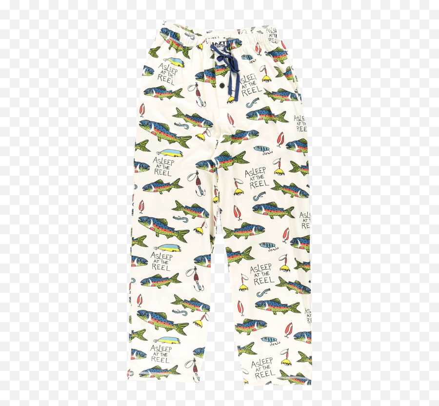 Asleep At The Reel Pj Pant - Men Fish Pajama Pants Emoji,Soft Pj Pants Emojis