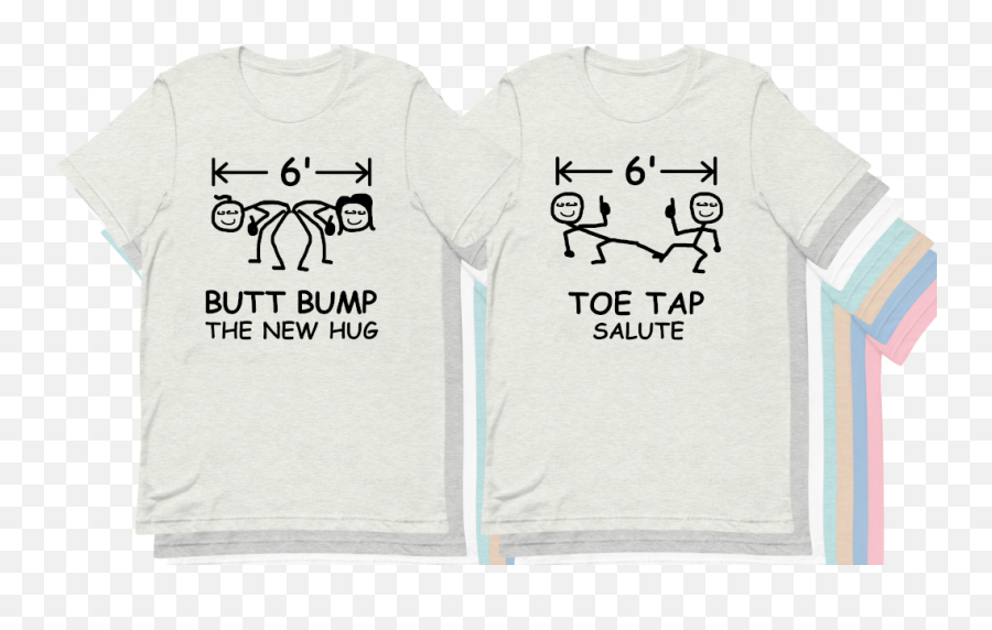 Butt Bump The New Hug Toe Tap Salute - Pair Of Shirts Unisex Emoji,Butt Emoticon For Texting