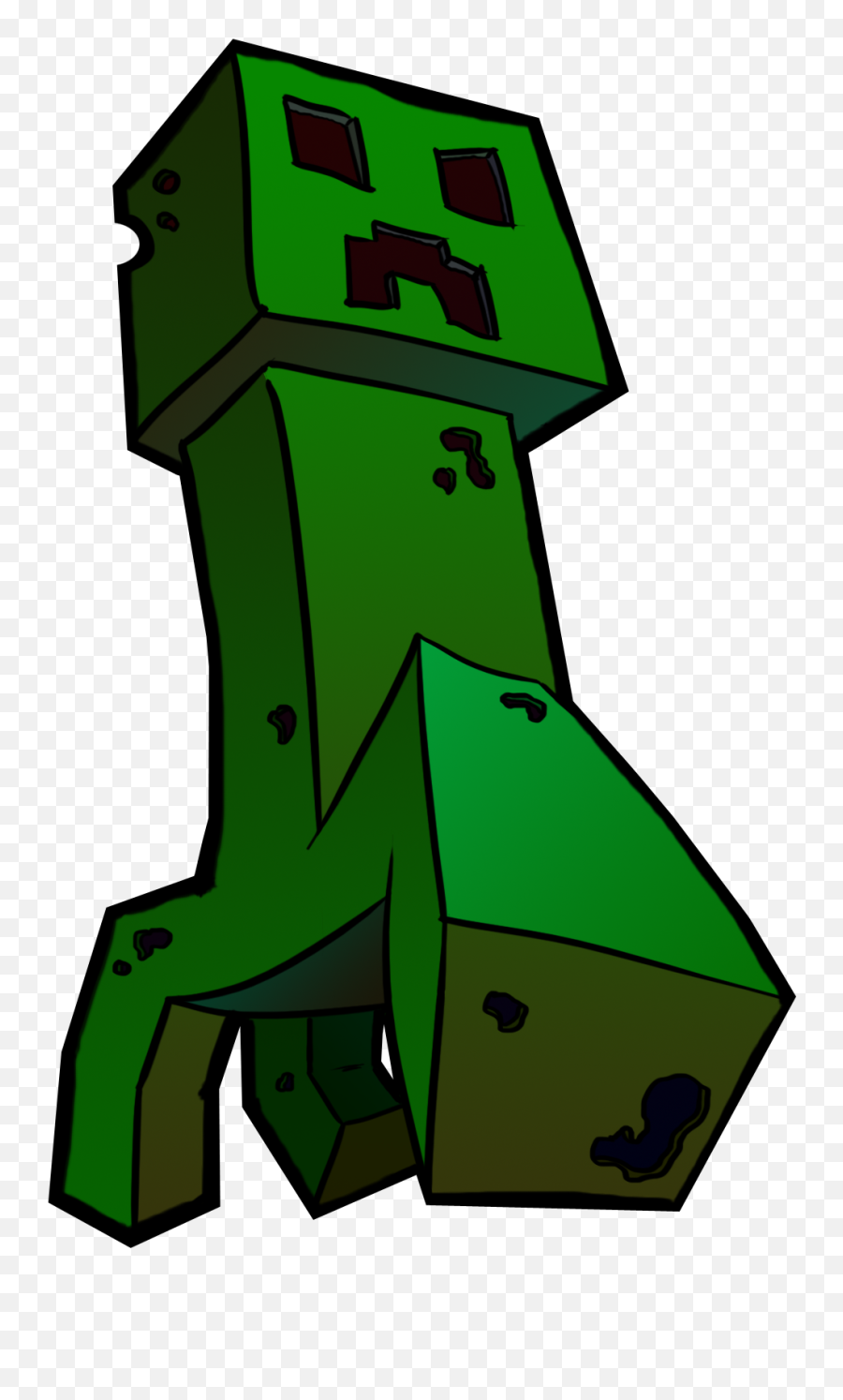 Creeper Minecraft Png - Minecraft Art Png Emoji,Creeper Emoji
