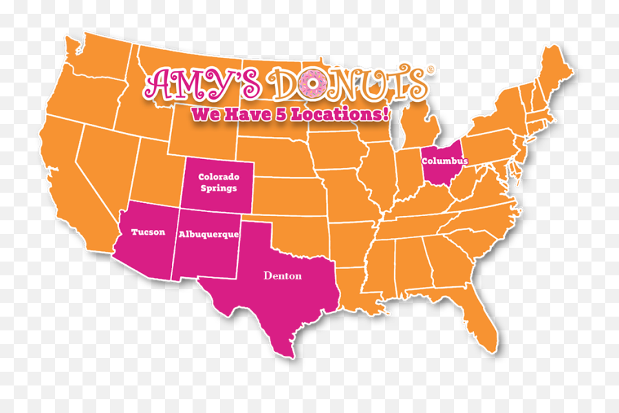 Amys Donuts - Number Of Representatives By State Emoji,Facebook Emoticons Donuts