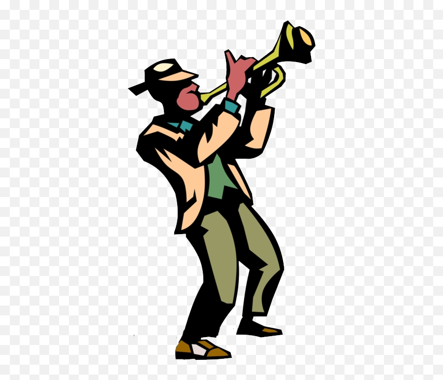 Trumpet Clip Art Jazz - Png Download Full Size Clipart Musician Clip Art Royalty Free Emoji,Bottle Trumpet Sax Emoji