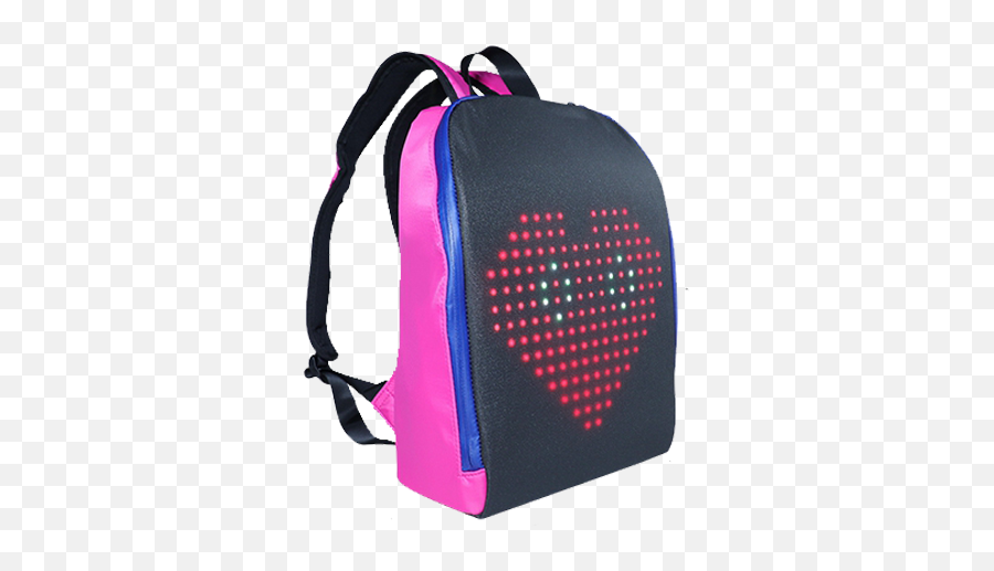 Yzora - Mochila Inteligente Con Pantalla Led Para Exterioresbolso Con Buen Píxelpara Publicidad Buy Mochila Pixel Art Con Pantalla Led Led Backpack Png Emoji,Mochilas De Emojis