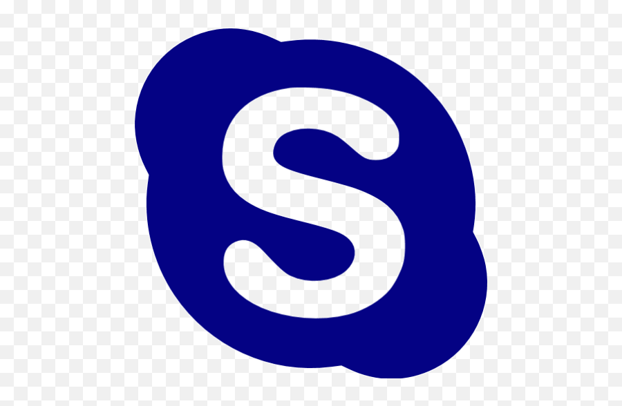 Navy Blue Skype Icon - Free Navy Blue Site Logo Icons Skype Logo Dark Blue Emoji,Skype Trashy Emoticons
