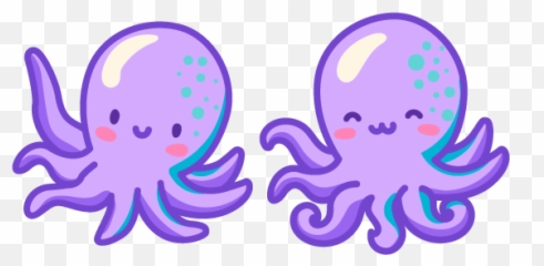 Cute Octopus Cursor - Cute Octopus Emoji,Brain Octopus Emotions