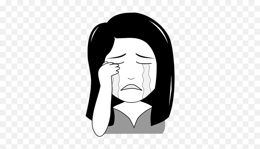 Girl Cry Sad Emoji,Crying Emotion Pic