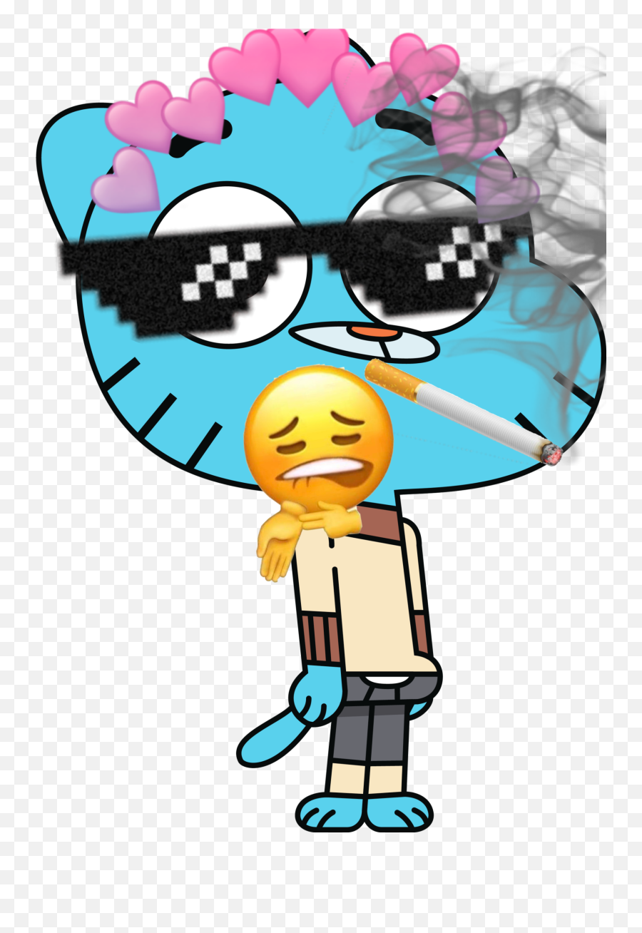 Discover Trending Gumball Stickers Picsart - Gumball Do Incrível Mundo De Gumball Emoji,Editor De Fotos Con Stickes De Emojis