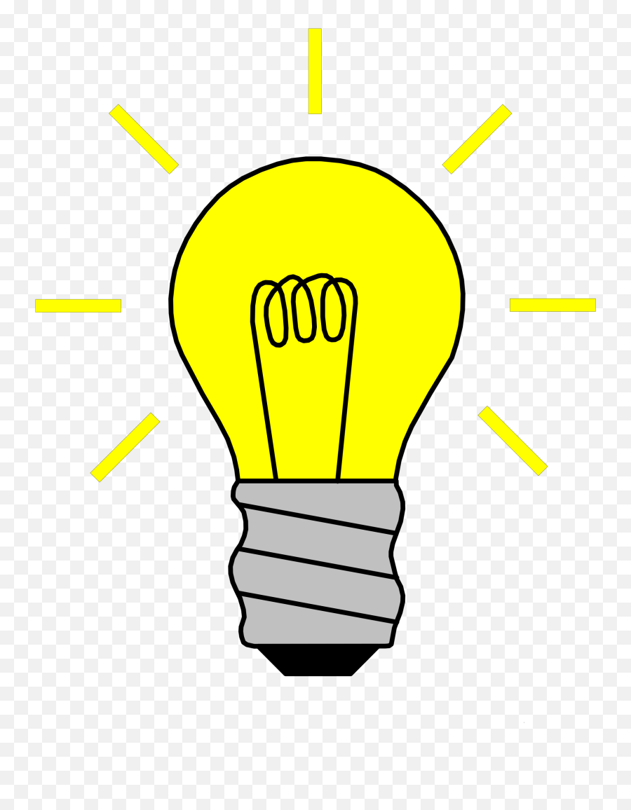 Light Bulb Clip Art For Kids Free - Clip Art Light Bulb Emoji,Sun Light Bulb Emoji