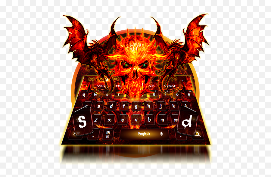 Bloody Dragon Skull Keyboard Theme Apk 10001002 - Download Emoji,Fire And Skull Emojis