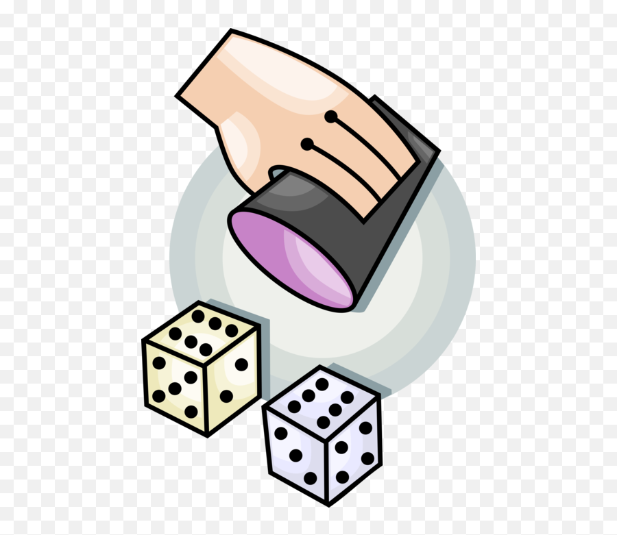 Casino Gambler Hand Rolls Vector Image - Roll A Dice Png Emoji,Rolls Eyes Emoji