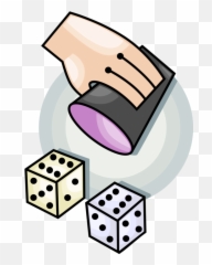 Casino Gambler Hand Rolls Vector Image - Roll A Dice Png Emoji,Rolls Eyes Emoji
