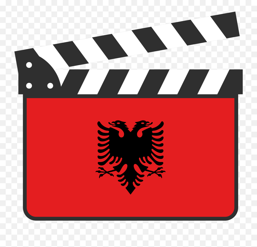 Open - Albanian Flag Clipart Full Size Clipart 1980360 Albanian Flag Emoji,Clapperboard Emoji