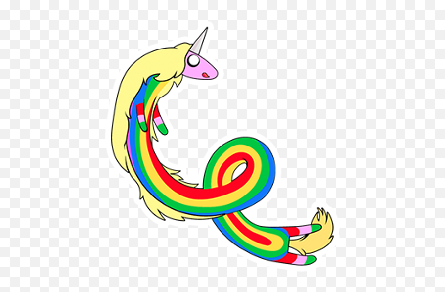 Adventure Time Lady Rainicorn Flying - Sticker Mania Emoji,Peppermint Butler Emoticon