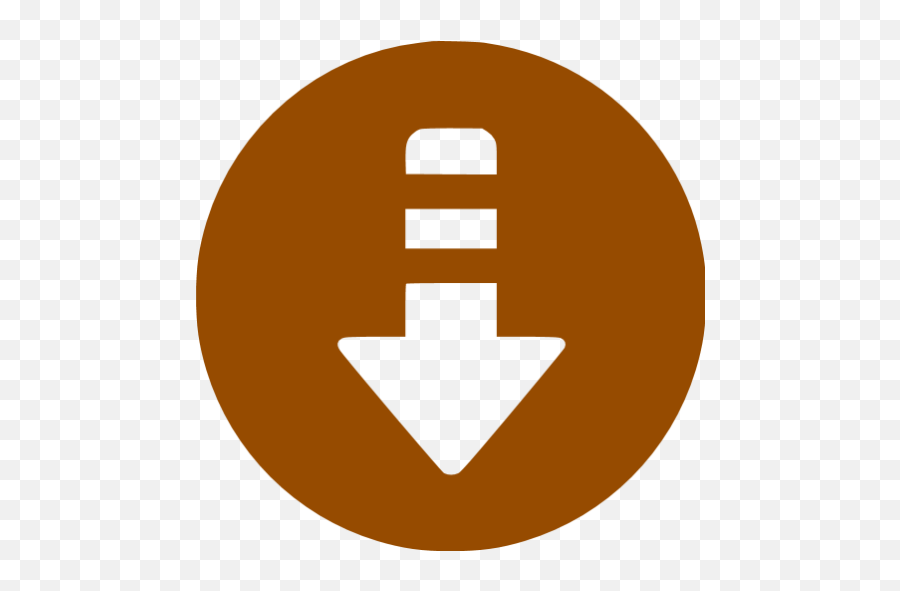 Brown Arrow Down 5 Icon - Free Brown Arrow Icons Emoji,Point Down On Facebook Emoticon