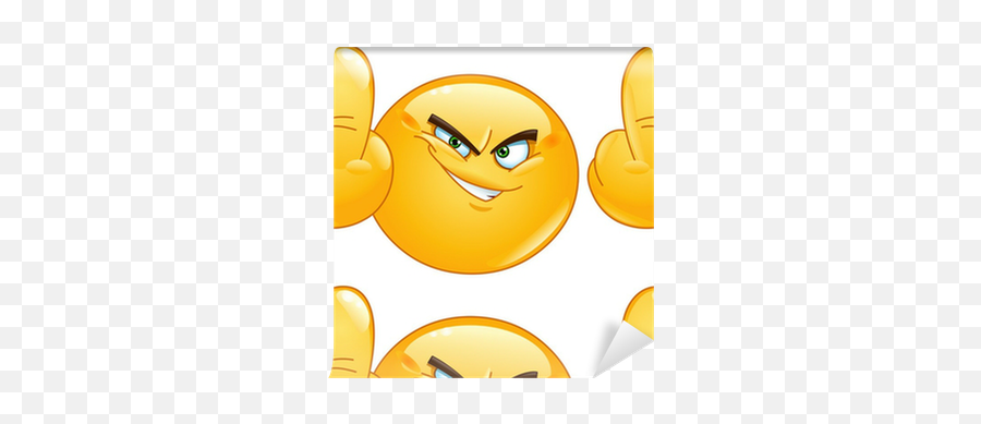 Tapete Middle Finger Emoticon U2022 Pixers - Wir Leben Um Zu Verändern Happy Emoji,Emoticon Giving The Finger