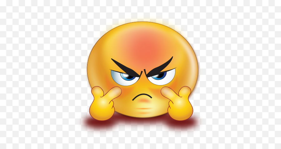 Angry Watching You Emoji - Angry Emoji Png Transparent,Pointing Emoticons