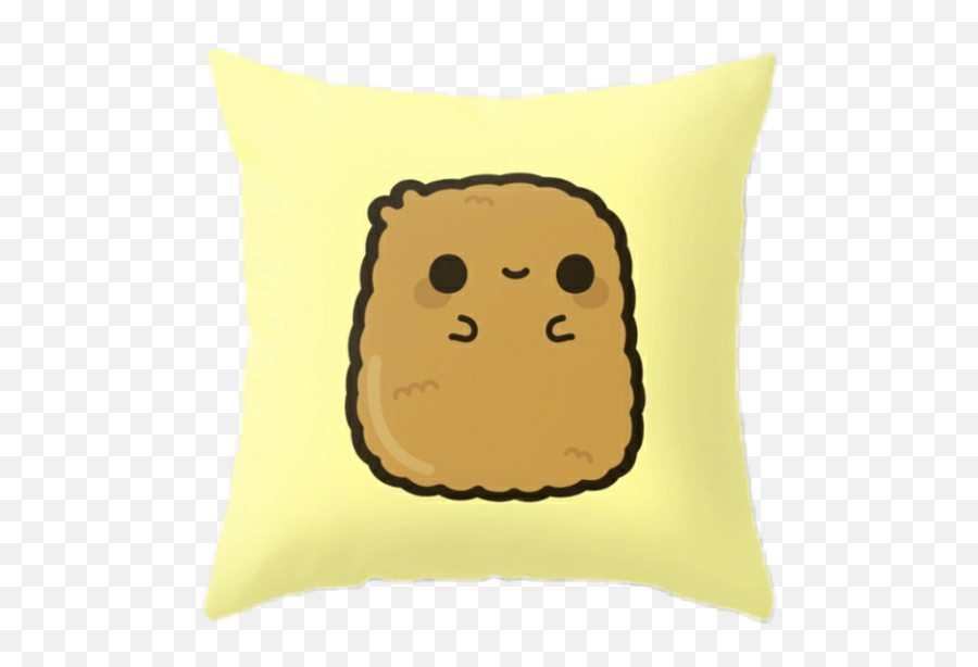 Pillow Cute Niche Png Pngs Sticker - Cute Chicken Nugget Emoji,Food Emoji Pillow