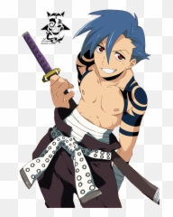 Sword Master - Gurren Lagann Kamina Tattoo Emoji,Kamina Emoji