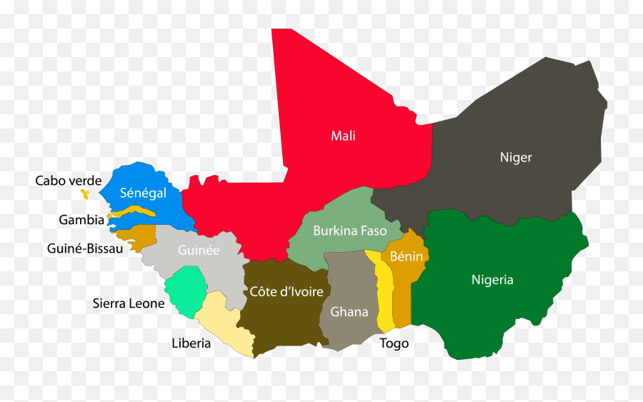 United States Of Africa - Pays Membres De L Uemoa Emoji,Africa Continent Map Emoji