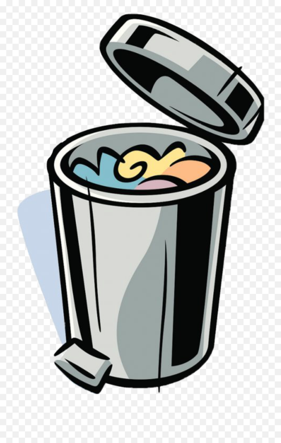 Garbage Garbagecan Trash Sticker - Trash Can Cartoon Transparent Emoji,Garbage Can Emoji