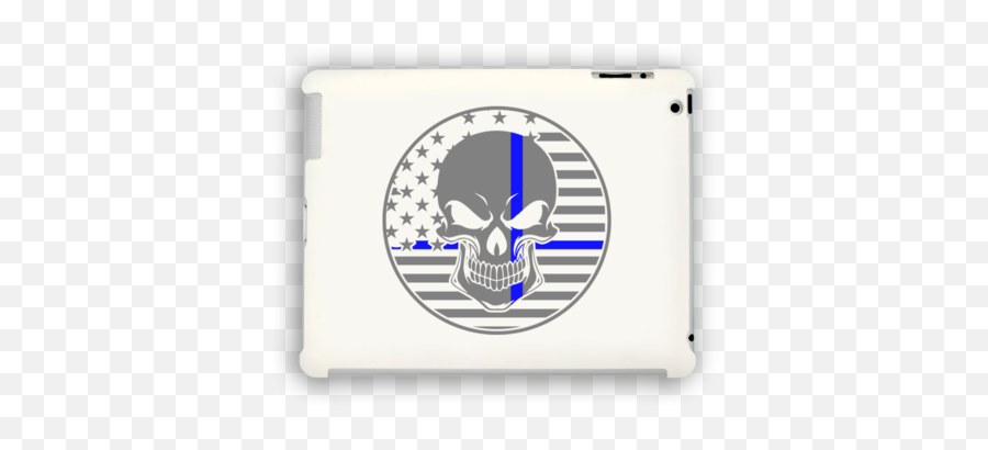 Respondercentral - American Flag Police Skull Logo Emoji,Policeman Death Emoticon