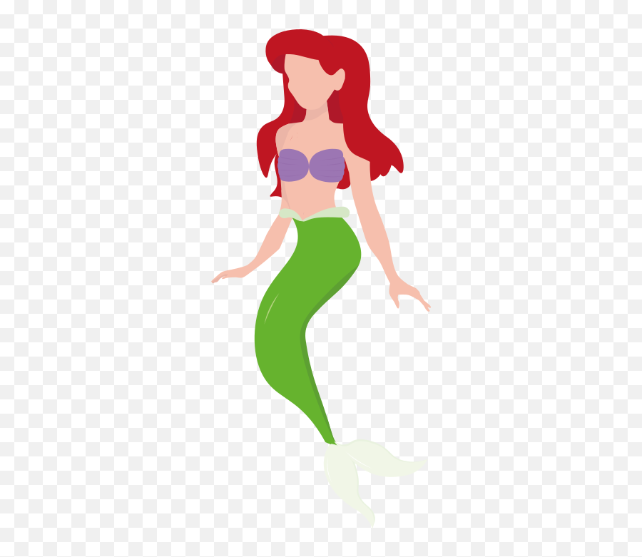 Female Mermaid Clipart Free Svg File - Mermaid Emoji,Line Emoji Mermaid