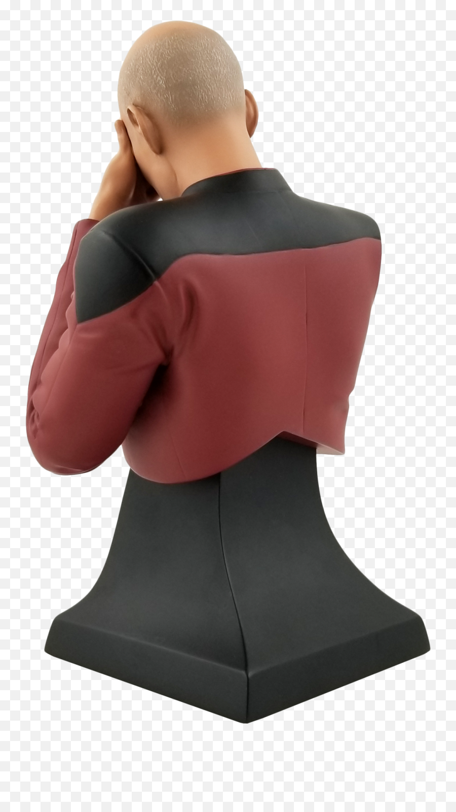 Star Trek The Next Generation Captain Picard Facepalm Bust - Face Palm Back Emoji,Star Trek Generations Data Emotions