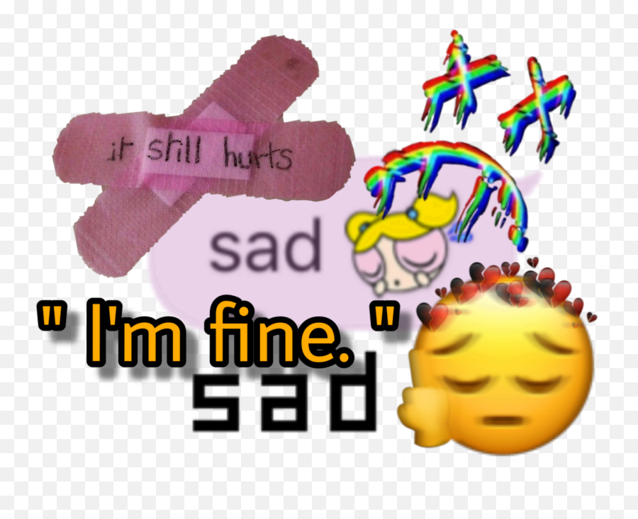Sad Sticker By - Happy Emoji,Sad Face Emoticon Text