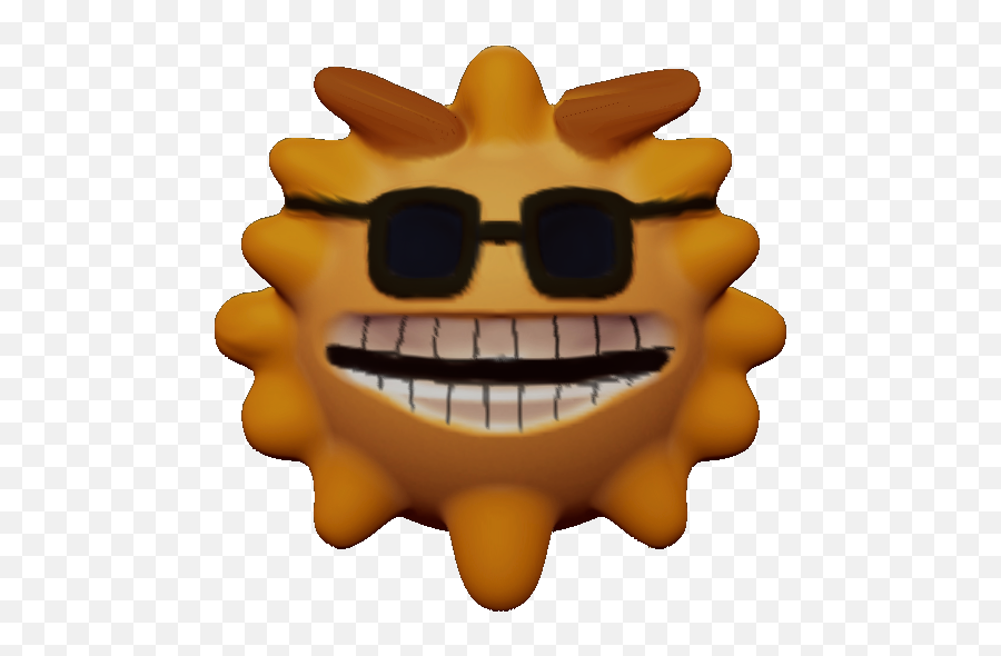 Cool Sun 3d Sculpt By Retroplus On Newgrounds - Happy Emoji,Smug Hat Kid Emoticon
