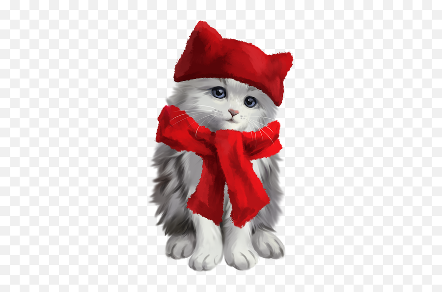 Christmas Hd Wallpaper Puppies Kitten Themes - Fictional Character Emoji,Merry Christmas Hello Kitty Emoticon