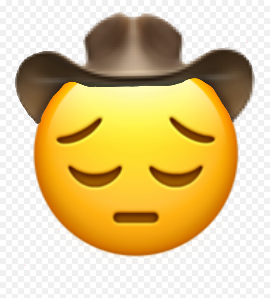 Sadyeehaw Sademoji Emoji Sad Sticker - Lil Nas X Profile,Sad Cowboy Emoji