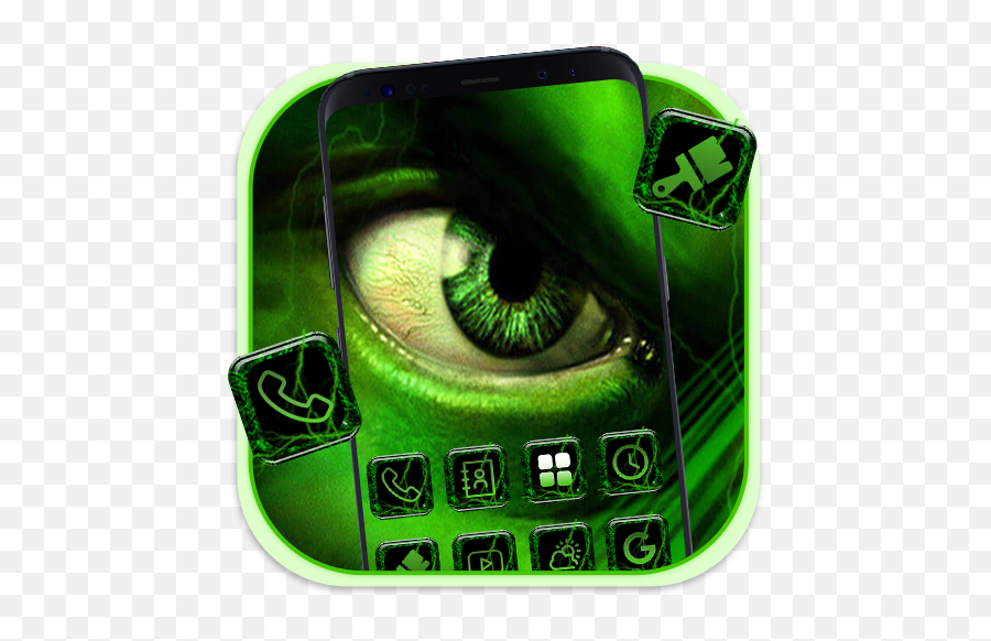 Fire Monster Launcher Theme Live Hd Wallpapers Apk Download - Green Eye Emoji,Android Samsung Fire Emoji