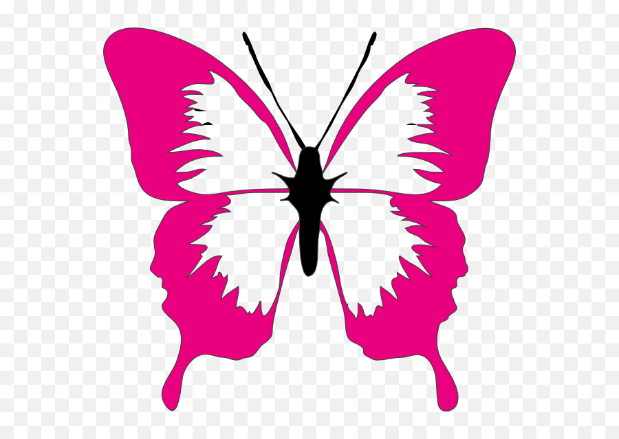 Free Pink Butterfly Butterfly Vectors - Pink Butterfly Vector Png Emoji,Emotion Butterflies