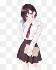 Vector School Anime Girl Png Photos - Pixadda Emoji,Anime Girl Emojis