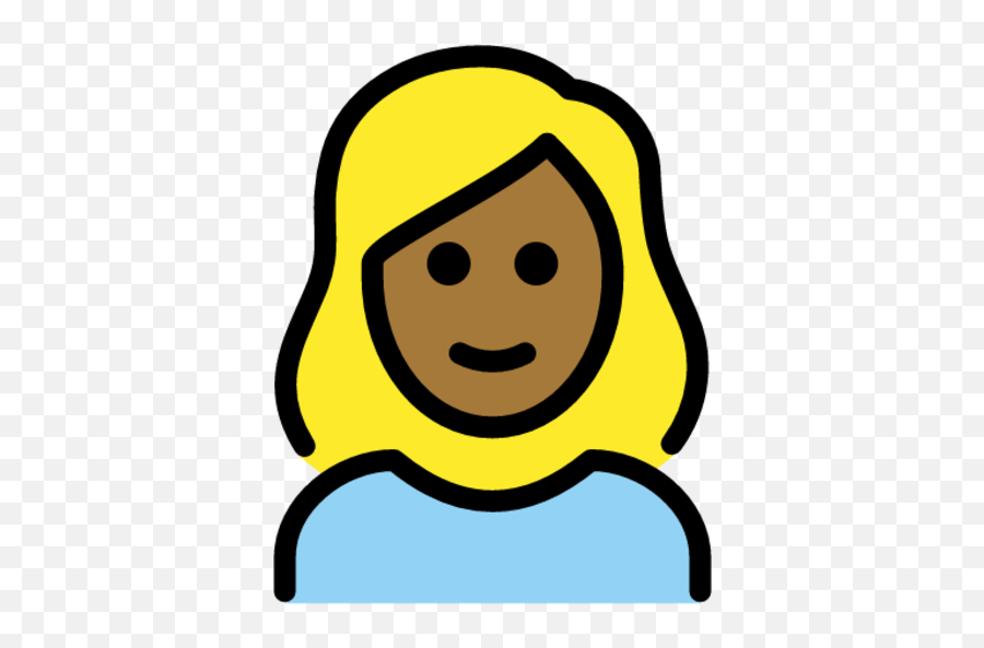 Woman Medium - Dark Skin Tone Blond Hair Emoji Download,Art Related Emojis