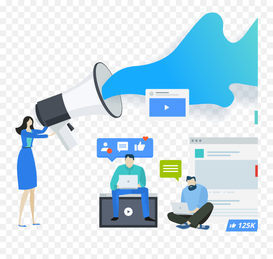 Digital Marketing Emoji,Megaphone Emoji Linkedin