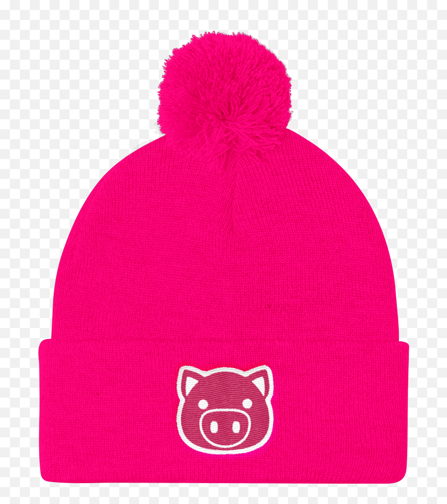 Emoji Pig - Knit Cap,Emoji Beanie